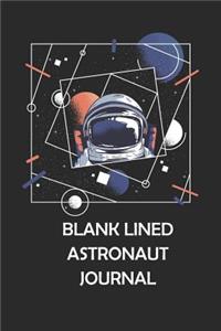 Blank Lined Astronaut Journal