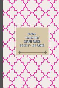 Blank isometric graph paper 8.5x11 - 150 pages