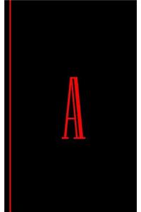 Monogram Letter A Journal