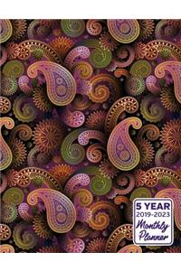 5 Year 2019 - 2023 Monthly Planner