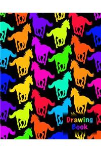 Drawing Book (Rainbow Horse Sketchbook/Horse Drawing Book)