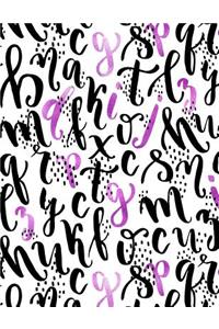 My Big Fat Bullet Journal Sparkly Letters Pattern 13