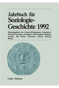Jahrbuch Für Soziologiegeschichte 1992