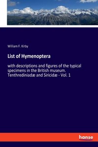 List of Hymenoptera