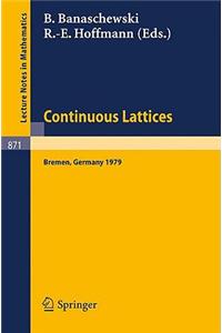 Continuous Lattices