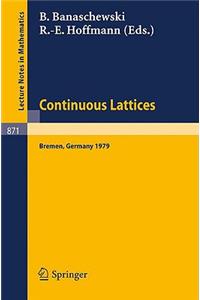 Continuous Lattices