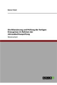 Die Bilanzierung und Prüfung der fertigen Erzeugnisse im Rahmen der Jahresabschlussprüfung