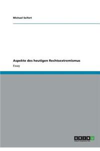 Aspekte des heutigen Rechtsextremismus