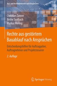 Rechte aus gestortem Bauablauf nach Anspruchen