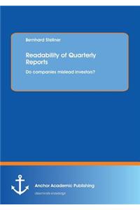 Readability of Quarterly Reports