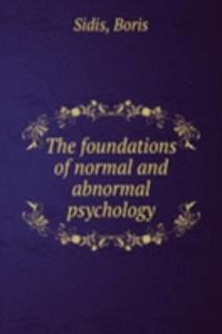THE FOUNDATIONS OF NORMAL AND ABNORMAL