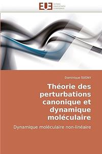 Théorie des perturbations canonique et dynamique moléculaire