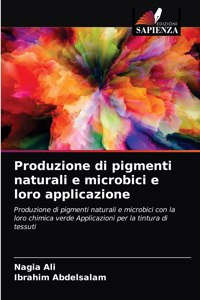 Produzione di pigmenti naturali e microbici e loro applicazione