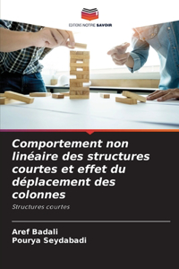 Comportement non linéaire des structures courtes et effet du déplacement des colonnes