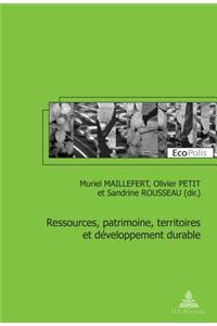 Ressources, Patrimoine, Territoires Et Developpement Durable