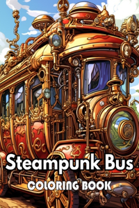 Steampunk Bus Coloring Book
