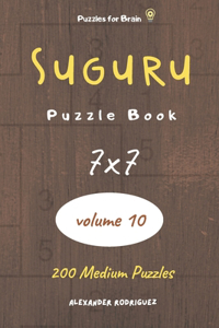 Puzzles for Brain - Suguru Puzzle Book 200 Medium Puzzles 7x7 (volume 10)