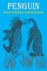 Penguin Stress Relieving Coloring book