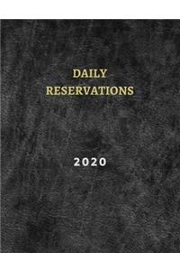2020 Daily reservations