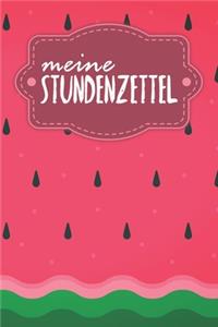Stundenzettel