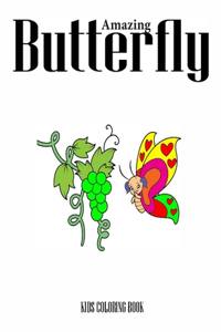 Amazing Butterfly Kids Coloring Book