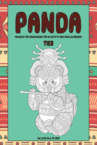 Malbuch für Erwachsene für Bleistifte und Kugelschreiber - Billiger als 10 Euro - Tier - Panda