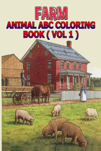 Farm Animals ABC Coloring Book