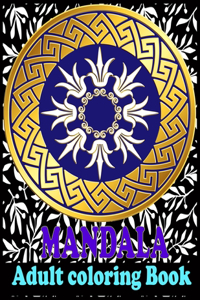 Mandala adult coloring book