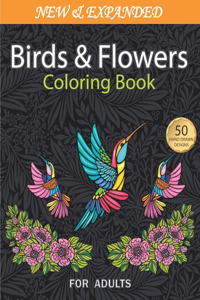 Birds and Flowers Coloring Book