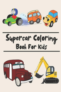 Supercar Coloring Book For Kids