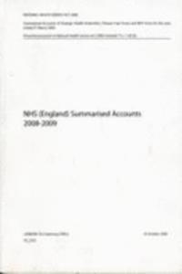 NHS (England) summarised accounts 2008-2009