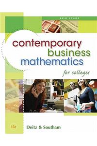 Contemporary Business Mathematics for Colleges, Brief Edition (Book Only)