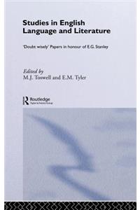Studies in English Language and Literature