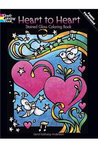 Heart to Heart Stained Glass Coloring Book