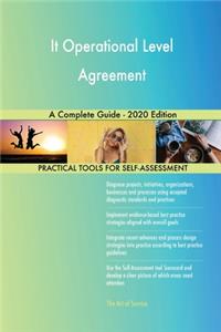 It Operational Level Agreement A Complete Guide - 2020 Edition