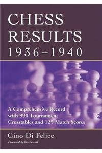 Chess Results, 1936-1940: A Comprehensive Record with 990 Tournament Crosstables and 125 Match Scores