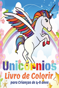 Unicórnios Livro de Colorir para Crianças de 4-8 anos