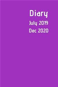 Diary July 2019 Dec 2020