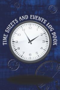 Time Sheets and Events Log Book