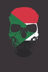 Sudan Flag Skull Halloween Notebook Journal