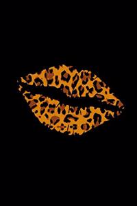 Cheetah Kiss Lips - Animal Print - Notebook