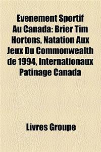 Evenement Sportif Au Canada