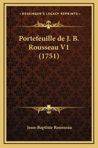 Portefeuille de J. B. Rousseau V1 (1751)