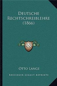 Deutsche Rechtschreiblehre (1866)