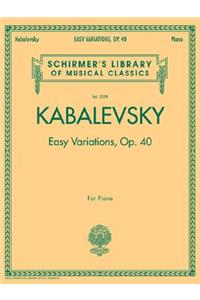 Easy Variations, Op. 40