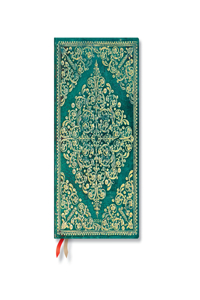 Paperblanks 2024 Oceania Diamond Rosette 12-Month Maxi Horizontal Elastic Band Closure 160 Pg 100 GSM