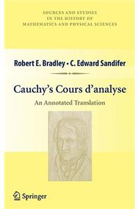 Cauchy's Cours d'Analyse: An Annotated Translation