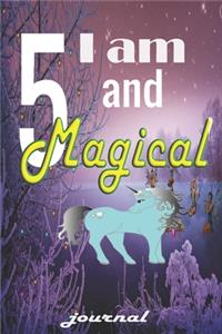 Unicorn Journal I am 5 and Magical
