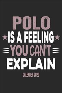 Polo Is A Feeling You Can't Explain Calender 2020