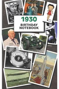 1930 Birthday Notebook